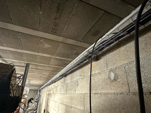 Photo de galerie - Pose chemin de câble tube iro est.. courant fort, courant faible