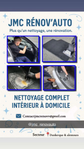 Photo de galerie - Professionnels de Nettoyage automobile ?Société JMC Rénov’Auto