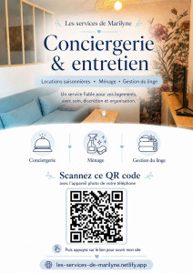Photo de galerie - Présentation de mes services de ménage et de gestion du linge pour les locations saisonnières dans le Pays d’Iroise. Travail soigné, discret et adapté à chaque logement.