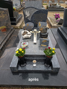 Photo de galerie - Nettoyage de tombe à Senozan 71260