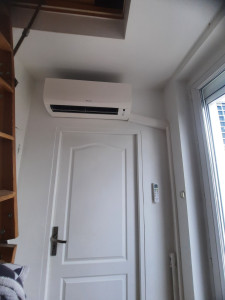 Photo de galerie - Pose climatiseur monosplit
