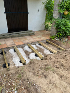 Photo de galerie - Création d’une terrasse en bois
