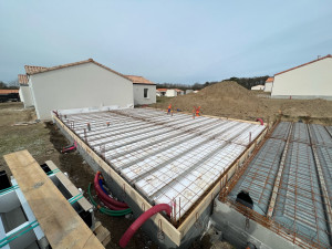 Photo de galerie - Préparation d’une dalle VS 