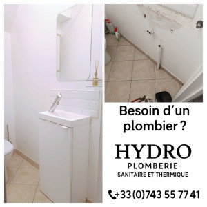 Photo de galerie - Dépose et pose de lave-mains – finition propre, le détail fait la différence