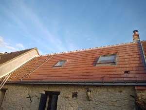 Photo de galerie - Rénovation d'un toit en tuiles mécaniques 