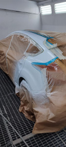 Photo de galerie - Réparation et peinture ail arrière gauche sur ford focus 