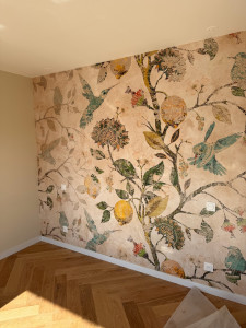 Photo de galerie - Pose de papier peint panoramique