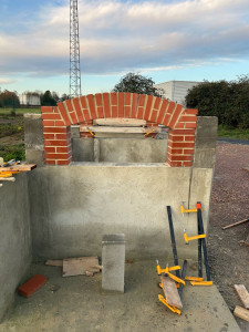 Photo de galerie - Voute en arc surbaissé en brique