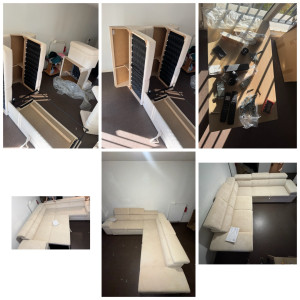 Photo de galerie - Montage d’un canapé lit angle 