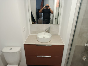 Photo de galerie - Installation d'un lavabo 