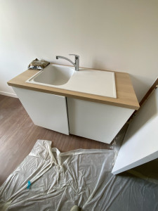 Photo de galerie - MEUBLE BAS + PLAN DE TRAVAIL +  EVIER 