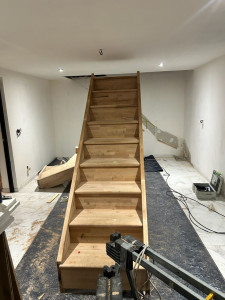 Photo de galerie - Fabrication de un escalier 