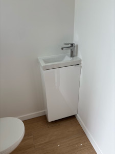 Photo de galerie - Installation lave main wc