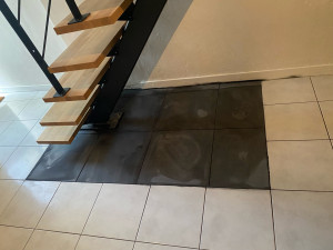 Photo de galerie - Pose d’un nouveau carrelage suite pose de l escalier 