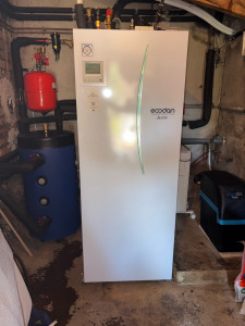 Photo de galerie - Pompe à chaleur air-eau avec chauffe eau thermodynamique et adoucisseur d’eau sans électricité 