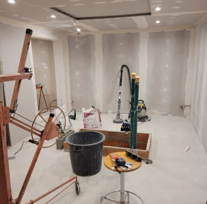 Photo de galerie - Pose de placo, électricité, pose de spots