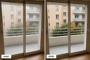 Photo de galerie - Vitres avant / après 