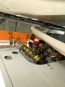 Photo de galerie - Pose pompe à chaleur 