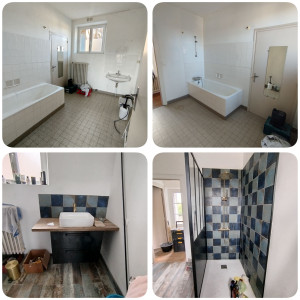Photo de galerie - Rénovation total de cette salle de bain 

