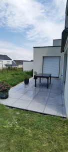 Photo de galerie - Creation d'une terrasse sur plot