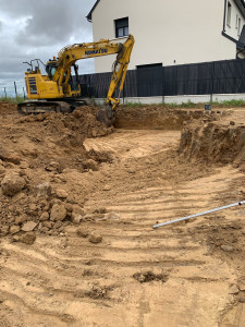 Photo de galerie - Terrassement des fondations pour la construction d’une maison