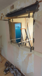 Photo de galerie - Ouverture dans mur porteur 