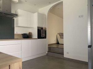 Photo de galerie - Pose du placo/peinture, carrelage et cuisine
