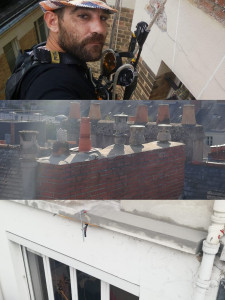 Photo de galerie - Tout type de travaux de maçonnerie en hauteur 
travaux sur cheminée solin ,glacis