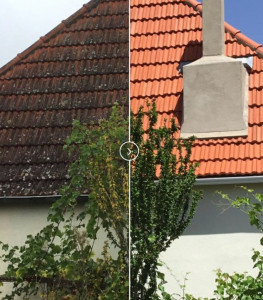 Photo de galerie - Applications de produits favorisant le nettoyage de la tuile et nettoyage à haute pression.