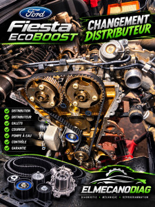 Photo de galerie - Nouvelle intervention réalisée sur une Ford Fiesta EcoBoost    Remplacement du kit de 