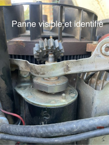 Photo de galerie - Problème démarreur sur auto portée, réparation effectué 