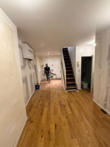 Photo de galerie - Parquet 
 peinture