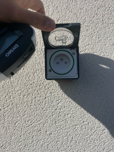 Photo de galerie - Pose de prise électrique 3,5KW green up 