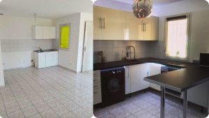 Photo de galerie - Installation d'une cuisine sur mesure à sainte maxime 