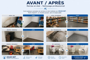 Photo de galerie - NETTOYAGE AVANT /APRES 
