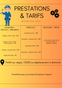 Photo de galerie - Tarif 
