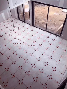 Photo de galerie - Pose carrelage intérieur 40x40