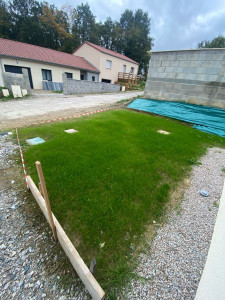 Photo de galerie - Semence d’herbe sur 100 m² 