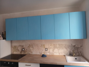 Photo de galerie - Montage et pose d'anciens éléments de cuisine