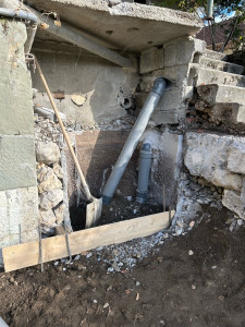 Photo de galerie - Calfeutrage d’un mur en parpaing avant