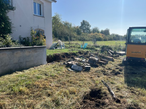 Photo de galerie - Dépose de muret 