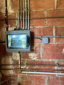 Photo de galerie - Pose d'une coffret neuf 