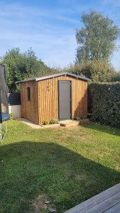 Photo de galerie - Création d'un abris de jardin sur Plabennec
