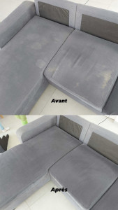 Photo de galerie - Nettoyage de canapé 
