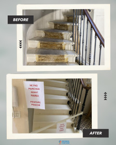 Photo de galerie - Rénovation d’escalier en pierre