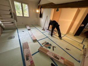 Photo de galerie - Pose de parquet - Revêtement de sol