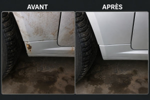 Photo de galerie - Élimination de la rouille et autres dommages mineurs, réparations, prix abordables