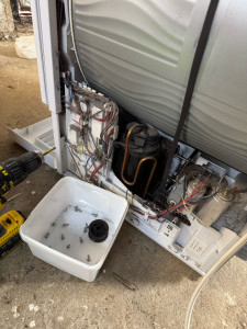 Photo de galerie - Dépannage sèche linge indesit poulie tendeuse hs