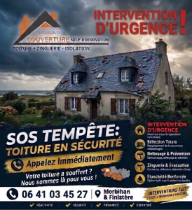 Photo de galerie - ️️ ALERTE TEMPÊTE – COUVREUR.TA RÉNOVATION ️️