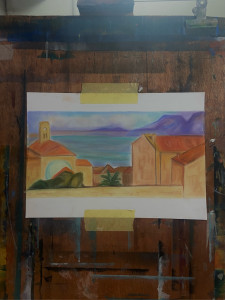 Photo de galerie - Dessin au pastel 